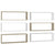 Wall Cube Shelves 6 pcs White&Sonoma Oak 80x15x26.5cm Engineered Wood