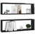 Wall Cube Shelves 2 pcs High Gloss Black 80x15x26.5cm Engineered Wood