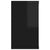 Wall Cube Shelves 4 pcs High Gloss Black 80x15x26.5cm Engineered Wood