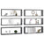 Wall Cube Shelves 6 pcs High Gloss Grey 80x15x26.5 cm Engineered Wood