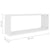 Wall Cube Shelves 2 pcs White 60x15x23 cm Engineered Wood