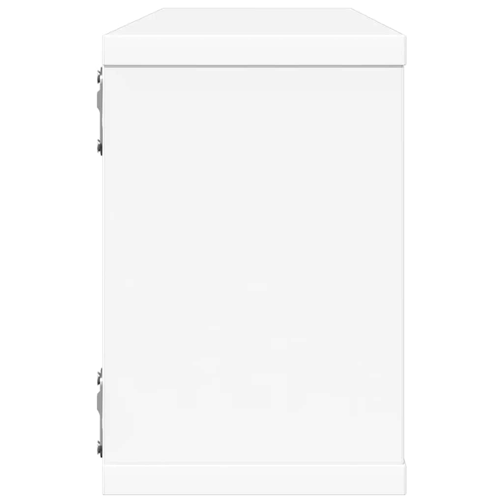 Wall Cube Shelves 4 pcs White 60x15x23 cm Engineered Wood