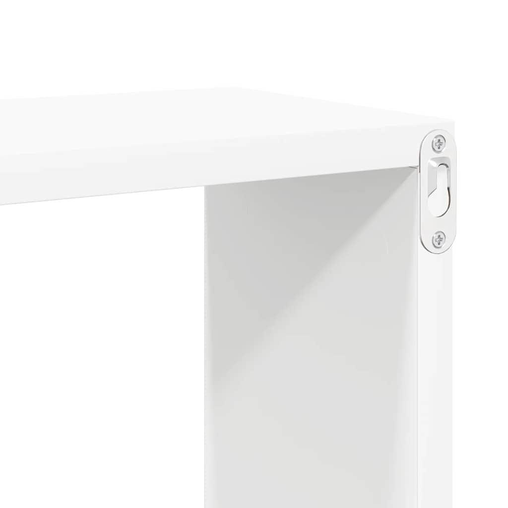 Wall Cube Shelves 6 pcs White 60x15x23 cm Engineered Wood