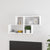 Wall Shelf White 100x18x53 cm Engineered Wood