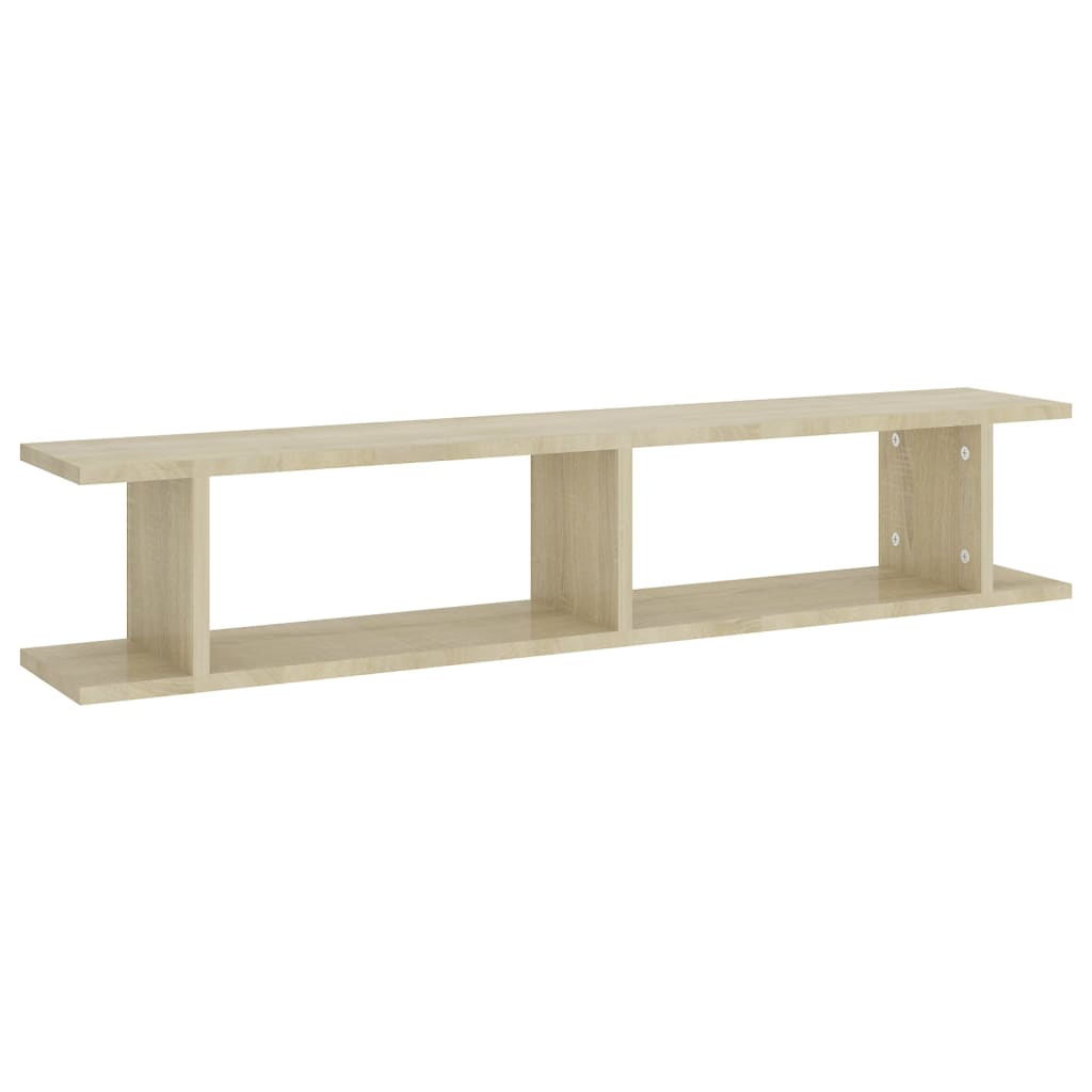 Wall Shelves 2 pcs Sonoma Oak 105x18x20 cm Engineered Wood