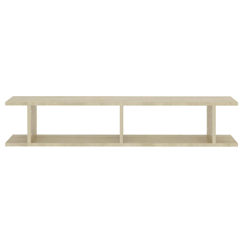 Wall Shelves 2 pcs Sonoma Oak 105x18x20 cm Engineered Wood