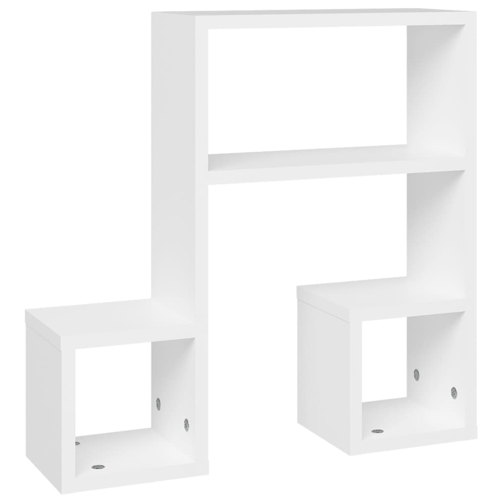 Wall Shelves 2 pcs White 50x15x50 cm Engineered Wood