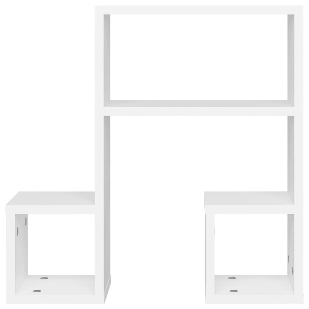 Wall Shelves 2 pcs White 50x15x50 cm Engineered Wood