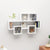 Car-shaped Wall Shelf High Gloss White 82x15x51 cm Engineered Wood