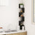 Wall Corner Shelf High Gloss Black 20x20x127.5 cm Engineered Wood