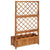 Raised Bed with Trellis 85x38x150 cm Solid Acacia Wood