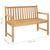 Garden Bench 114 cm Solid Teak Wood