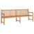 Garden Bench 228 cm Solid Teak Wood