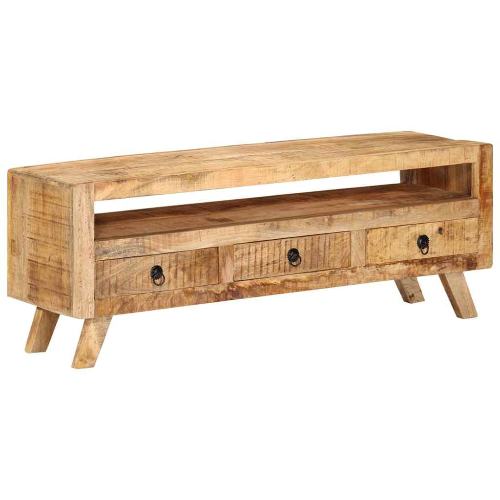TV Cabinet 110x30x40 cm Solid Mango Wood