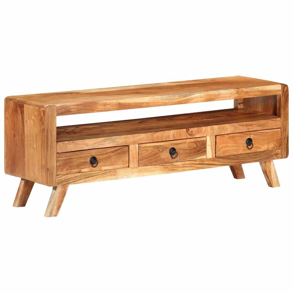 TV Cabinet 110x30x40 cm Solid Acacia Wood