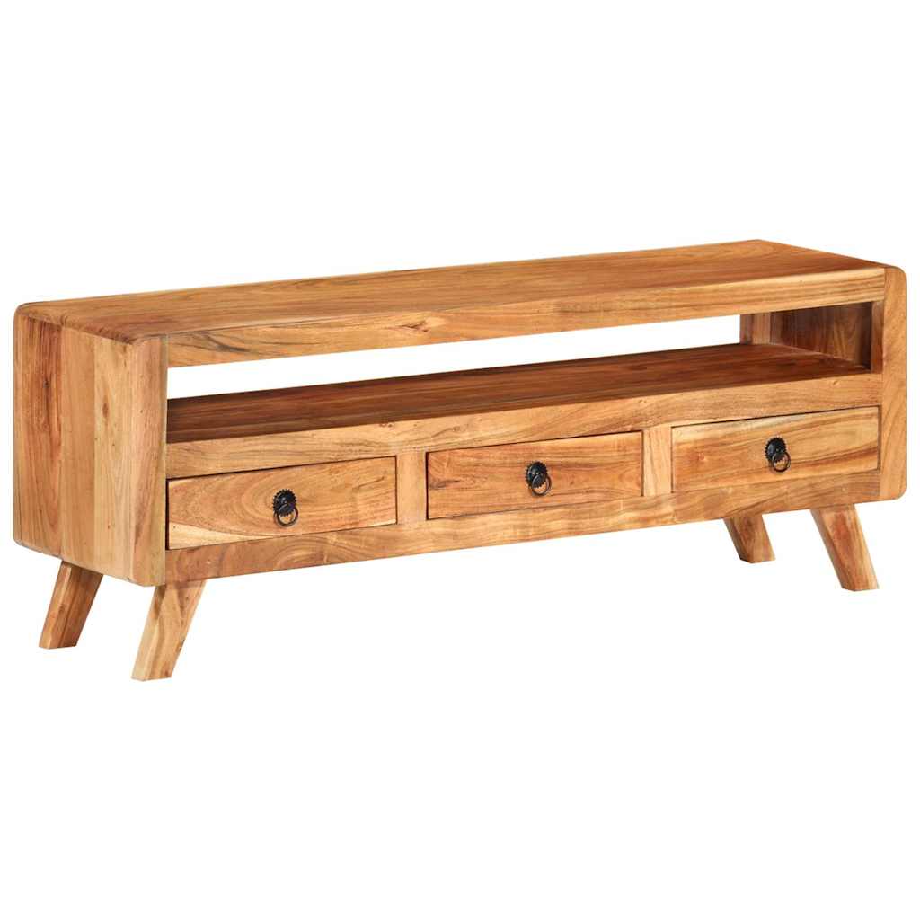 TV Cabinet 110x30x40 cm Solid Acacia Wood