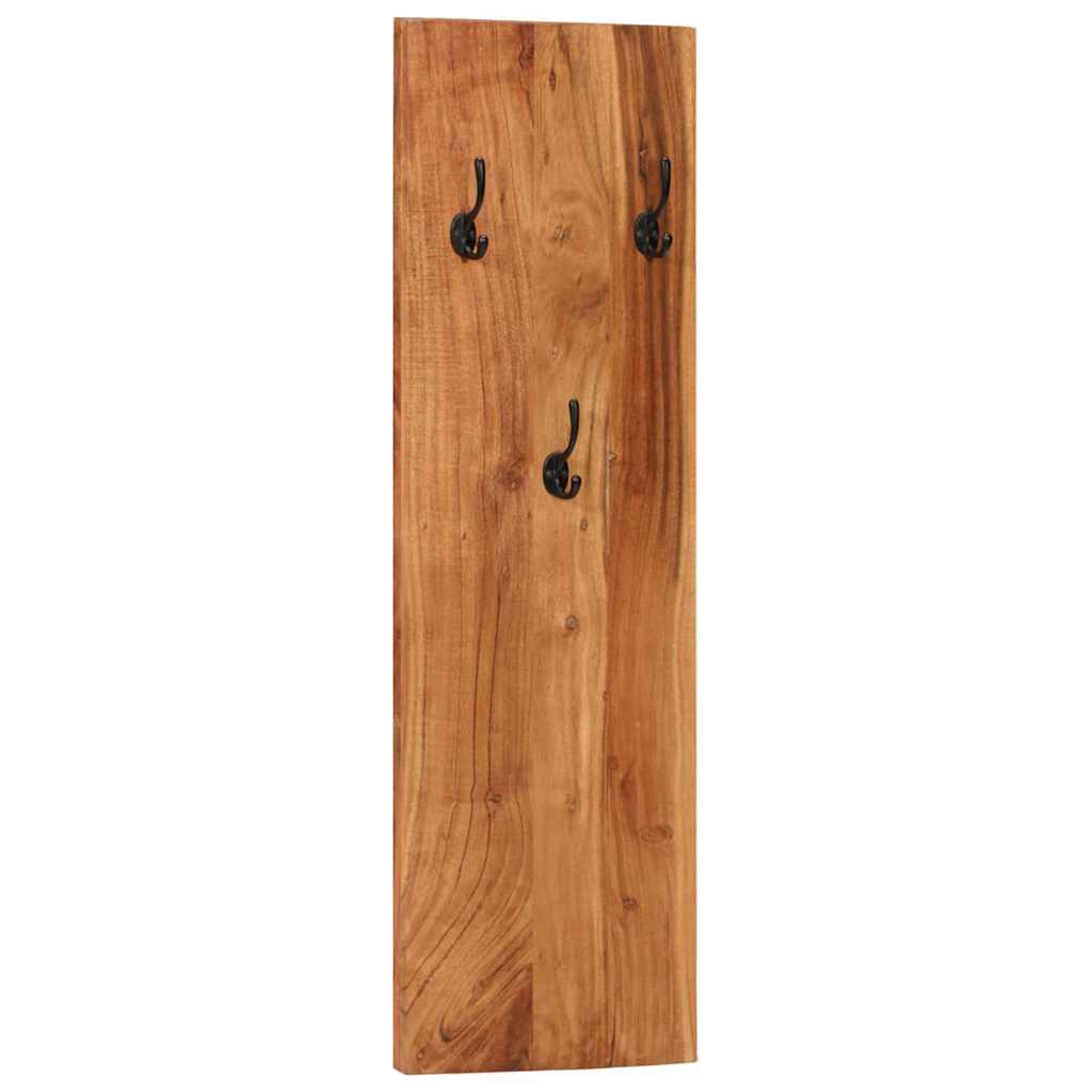 Wall-mounted Coat Racks 2 pcs 36x3x110 cm Solid Acacia Wood