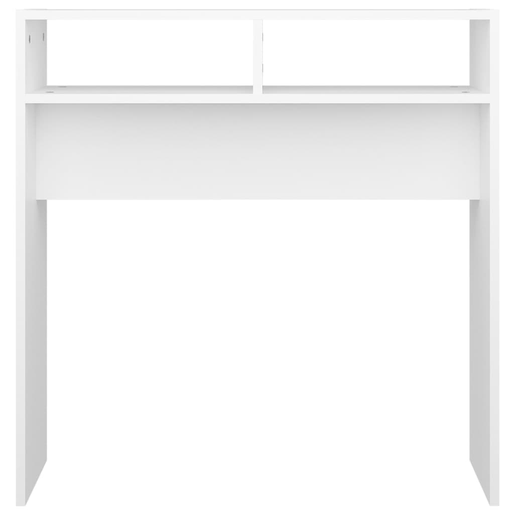 Console Table White 78x30x80 cm Engineered Wood