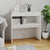 Console Table White 80x30x80 cm Engineered Wood