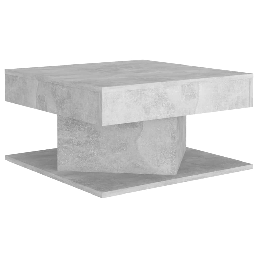 Coffee Table Concrete Grey 57x57x30 cm Engineered Wood