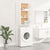 Washing Machine Cabinet White 64x25.5x190 cm