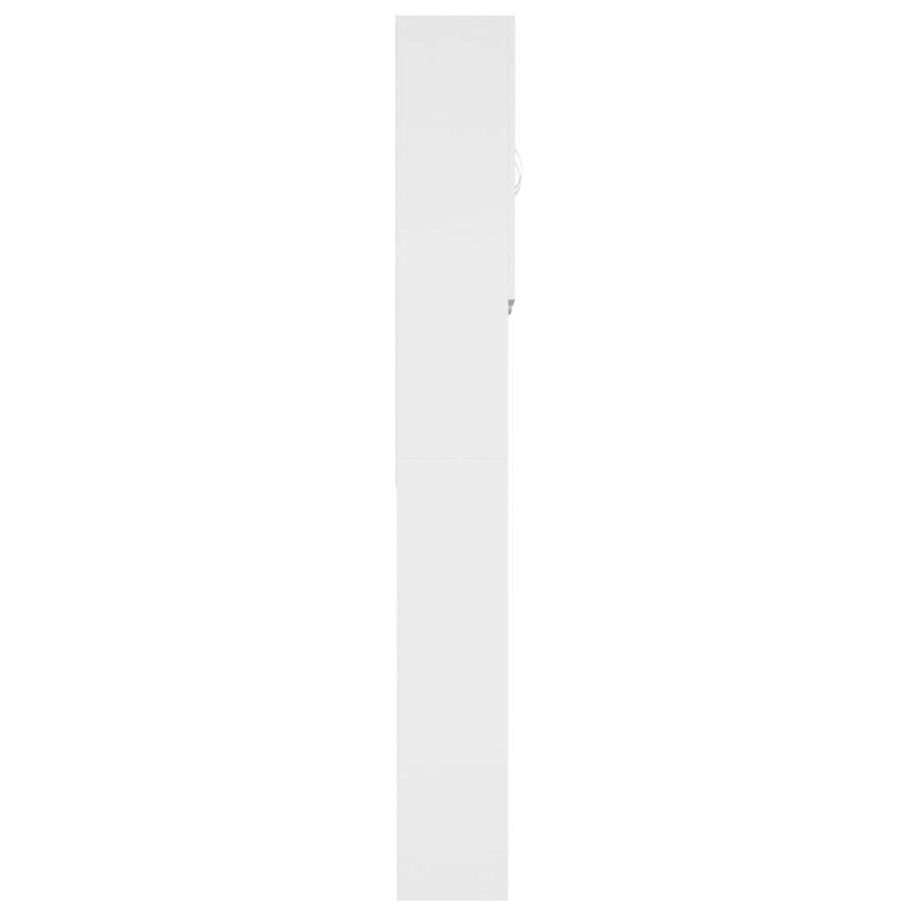 Washing Machine Cabinet White 64x25.5x190 cm