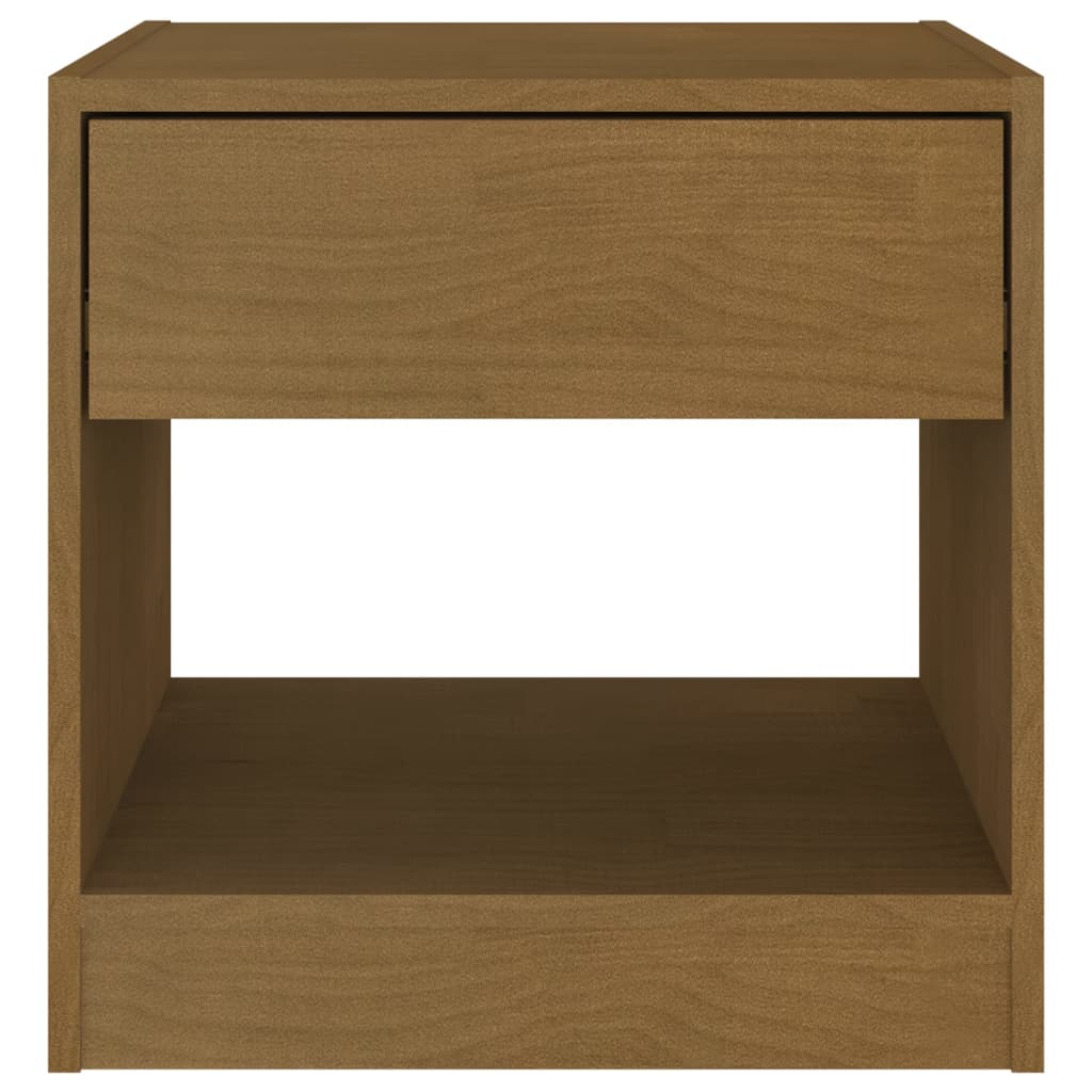 Bedside Cabinet Honey Brown 40x31x40 cm Solid Pinewood