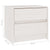 Bedside Cabinet White 40x30.5x35.5 cm Solid Pine Wood