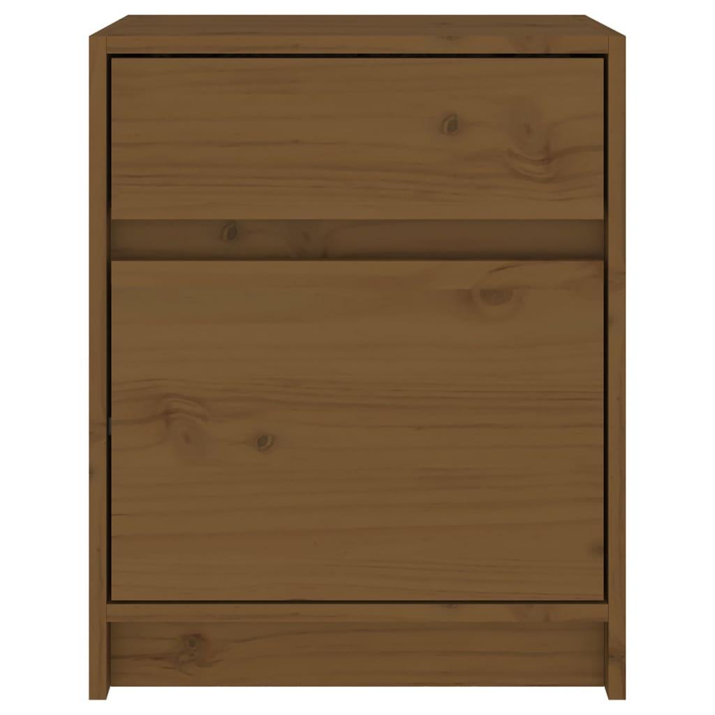 Bedside Cabinets 2 pcs Honey Brown 40x31x50 cm Solid Pinewood