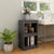 Book Cabinet Grey 40x30x71.5 cm Solid Pinewood