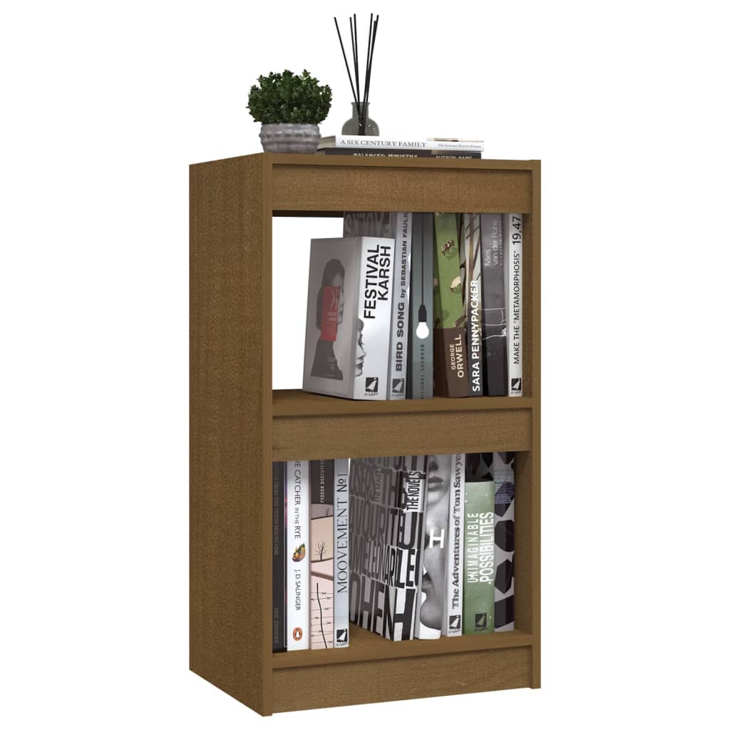 Book Cabinet Honey Brown 40x30x71.5 cm Solid Pinewood