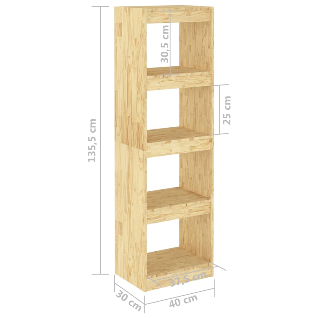 Book Cabinet Room Divider 40x30x135.5 cm Pinewood