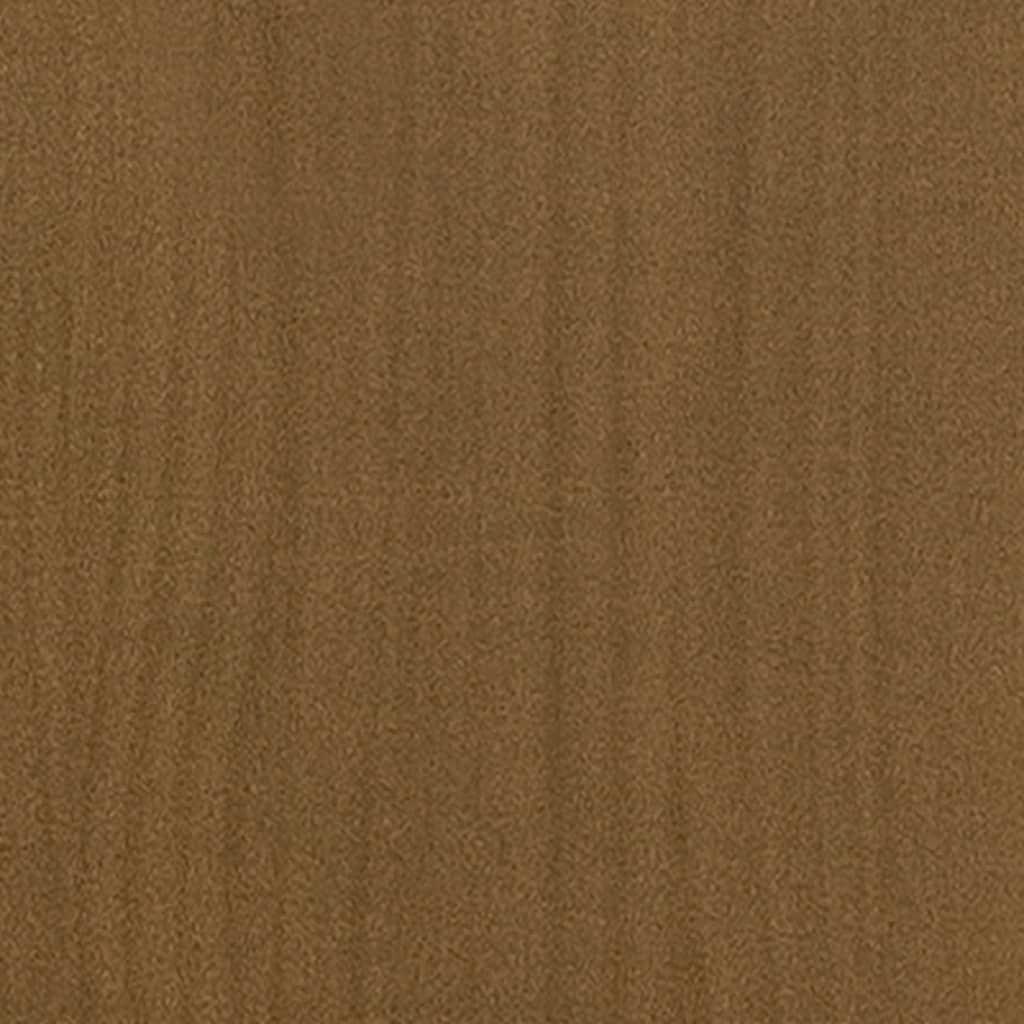 Book Cabinet/Room Divider Honey Brown Solid Pinewood