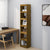 Book Cabinet/Room Divider Honey Brown Solid Pinewood