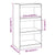 Book Cabinet/Room Divider Grey 60x30x103.5 cm Solid Wood Pine