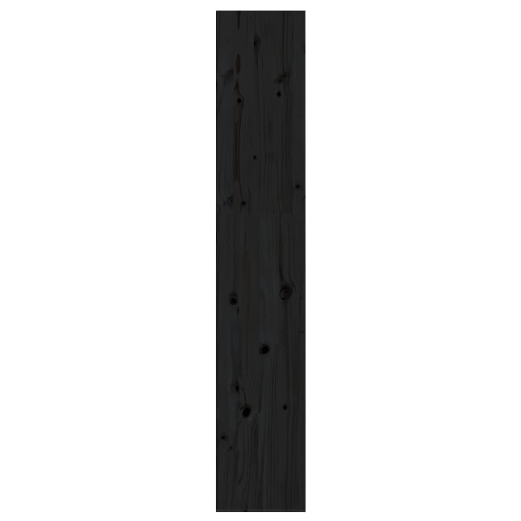 Book Cabinet/Room Divider Black 60x30x167.5 cm Solid Wood Pine