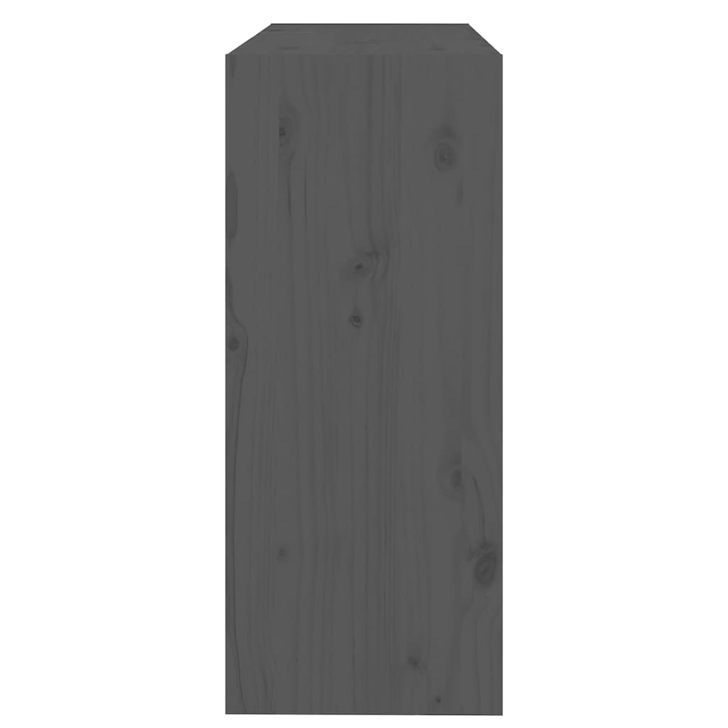 Book Cabinet/Room Divider Grey 80x30x71.5 cm Solid Wood Pine