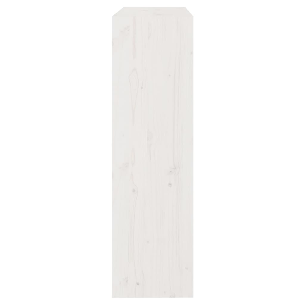 Book Cabinet/Room Divider White 80x30x103.5 cm Solid Wood Pine