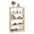 Book Cabinet/Room Divider 80x30x135.5 cm Solid Wood Pine