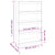 Book Cabinet/Room Divider 80x30x135.5 cm Solid Wood Pine