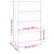 Book Cabinet/Room Divider White 80x30x135.5 cm Solid Wood Pine