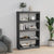 Book Cabinet/Room Divider Grey 80x30x135.5 cm Solid Wood Pine