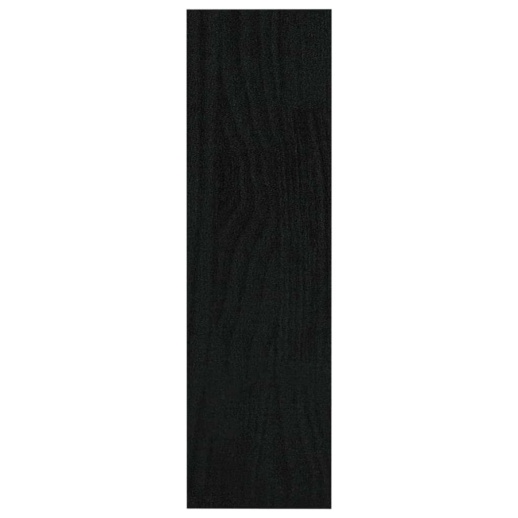 Book Cabinet/Room Divider Black 100x30x103 cm Solid Pinewood