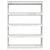 Book Cabinet/Room Divider White 100x30x135.5 cm Solid Pinewood