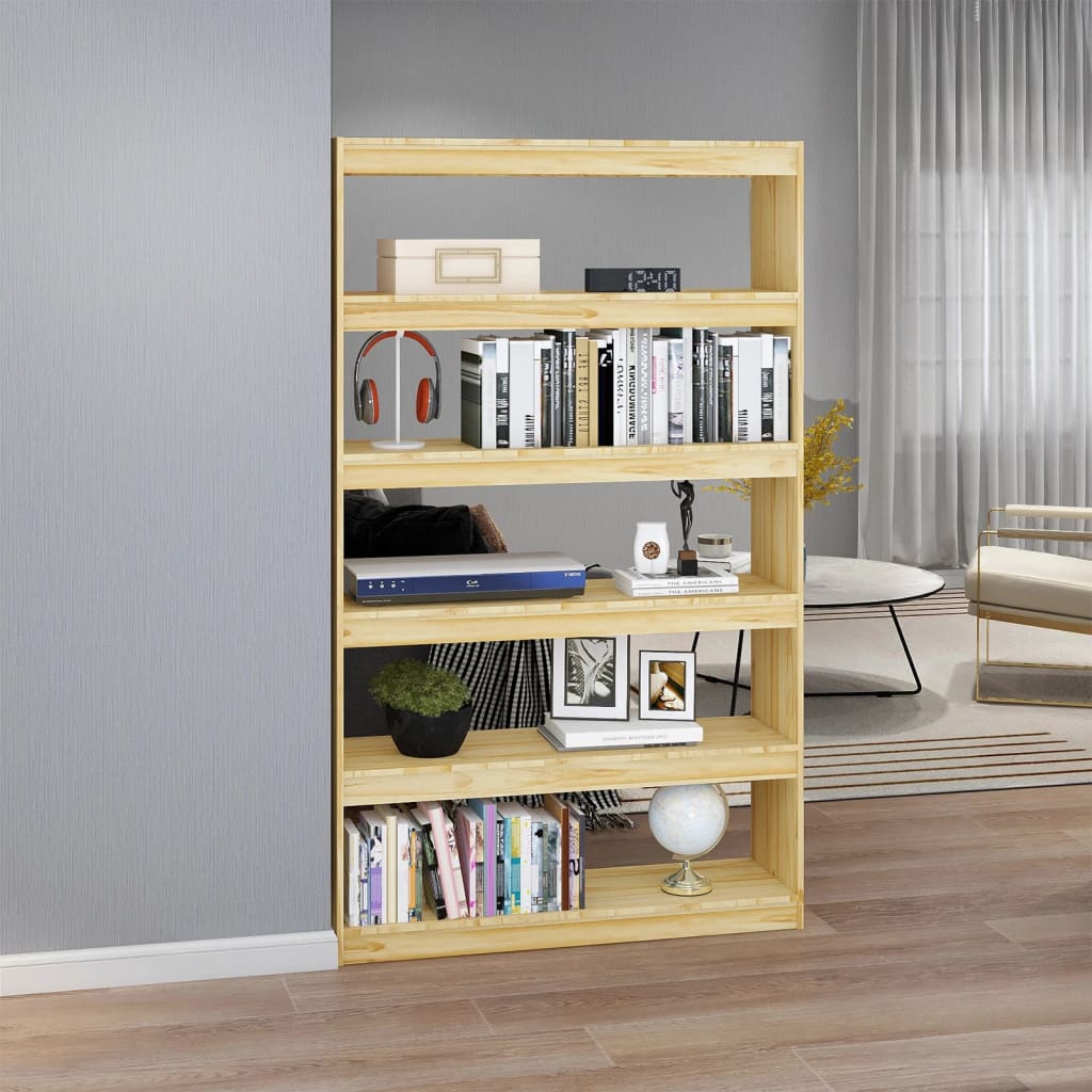 Book Cabinet/Room Divider 100x30x167.5 cm Solid Pinewood