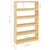 Book Cabinet/Room Divider 100x30x167.5 cm Solid Pinewood