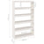 Book Cabinet/Room Divider White 100x30x167.5 cm Solid Pinewood