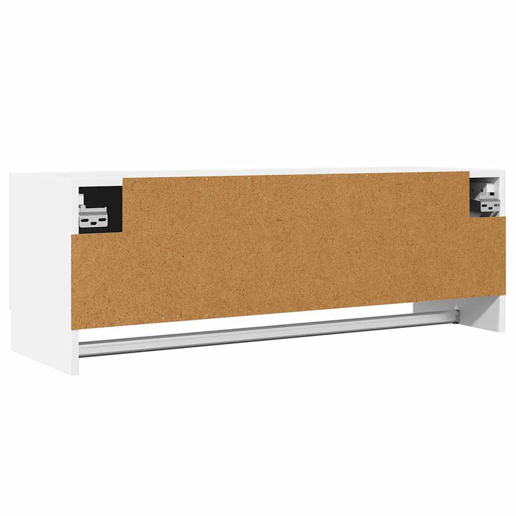 Wardrobe White 100x32.5x35 cm Engineered Wood