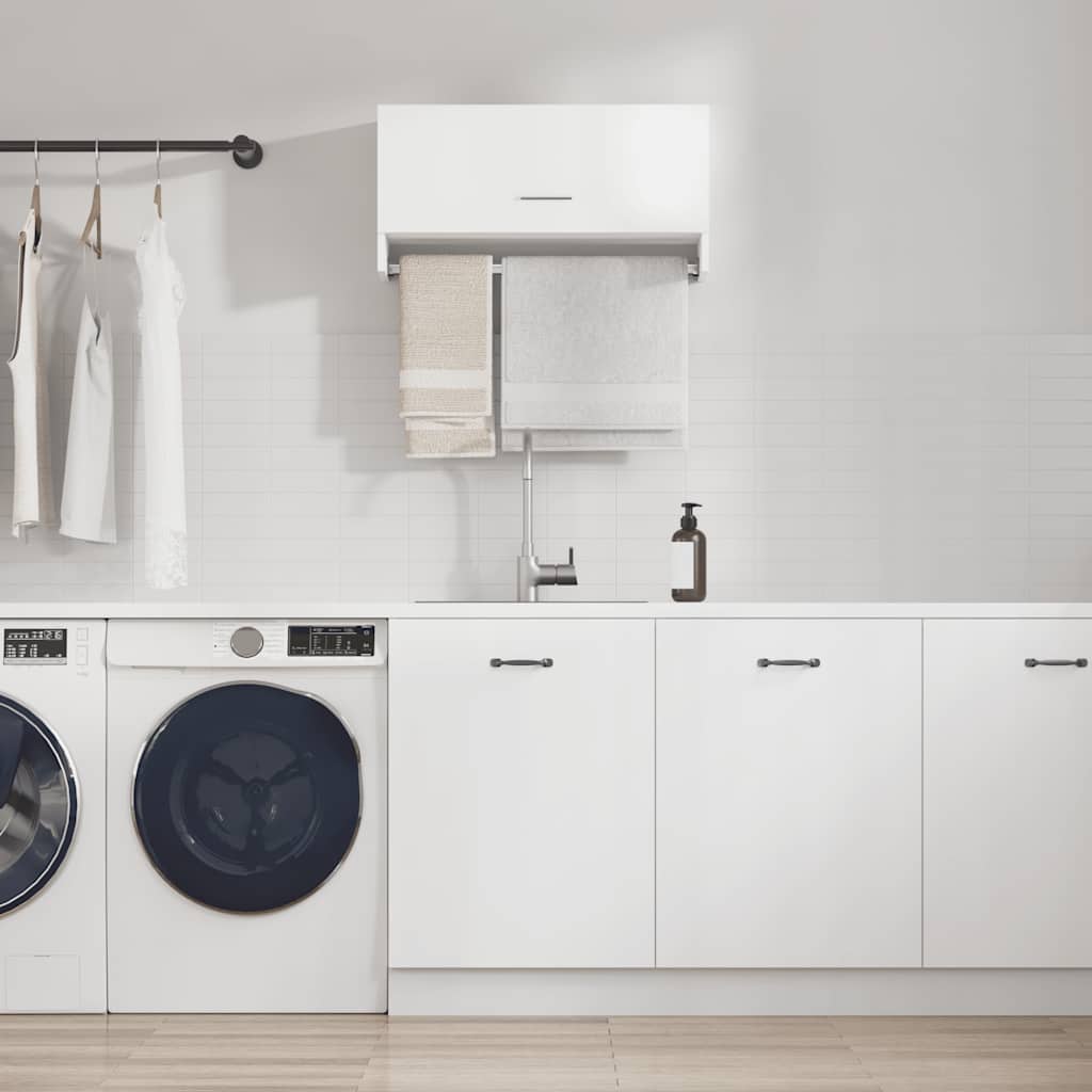 Wardrobe White 70x32.5x35 cm Engineered Wood