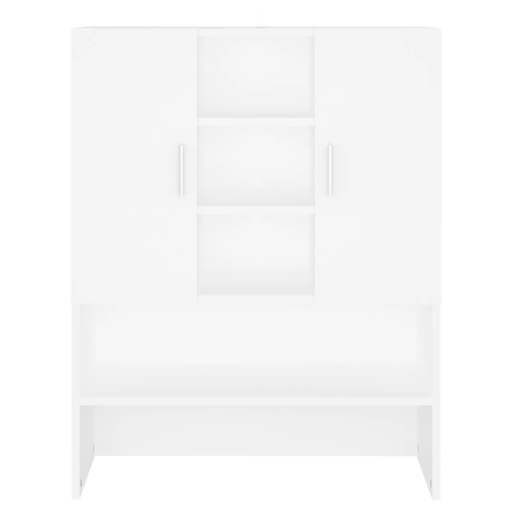 Washing Machine Cabinet White 70.5x25.5x90 cm